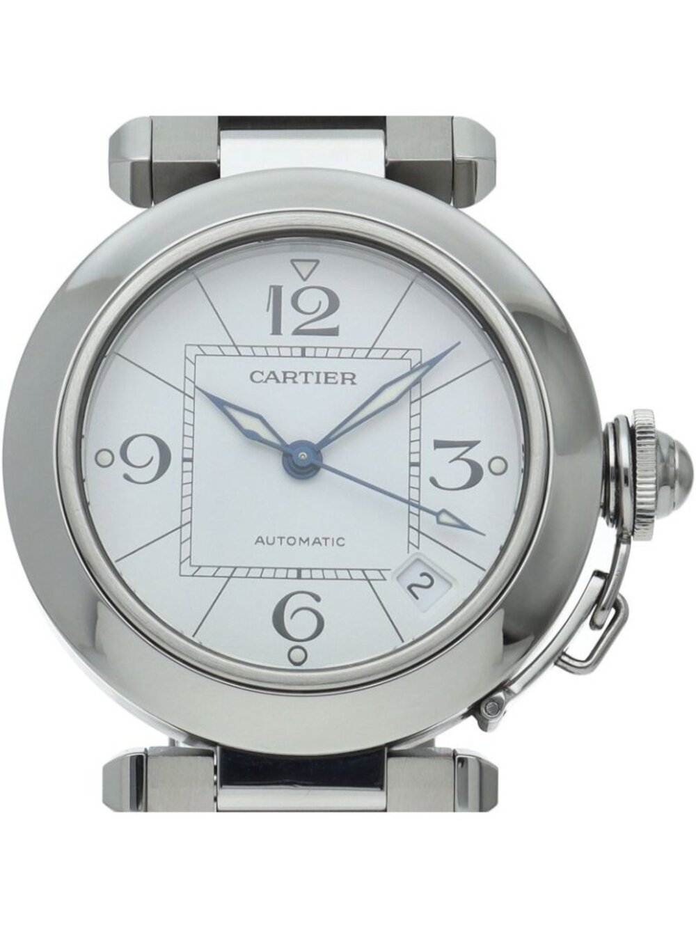Cartier Pasha C Watch SS White